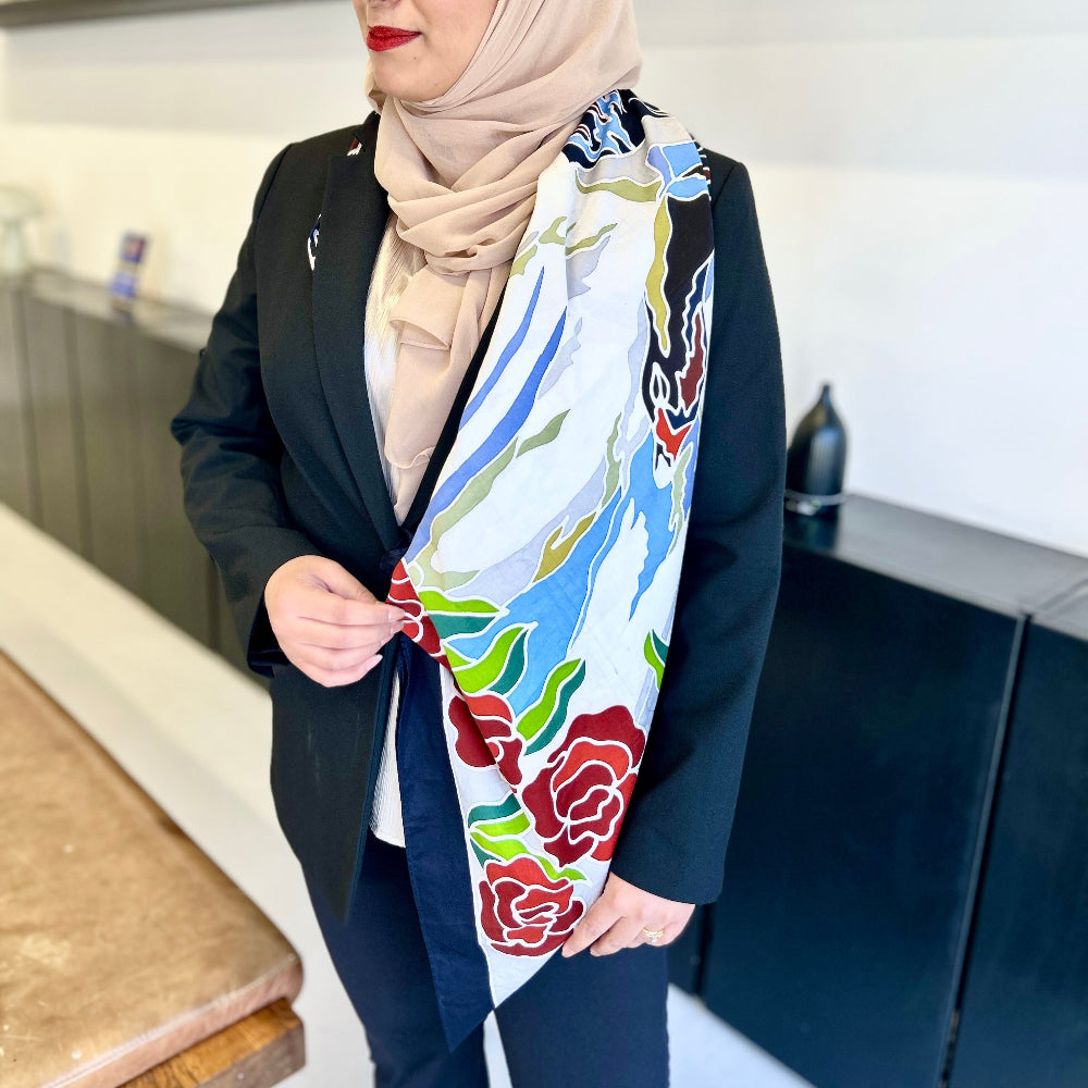 Batik Scarf - Dance of the Swan Queens