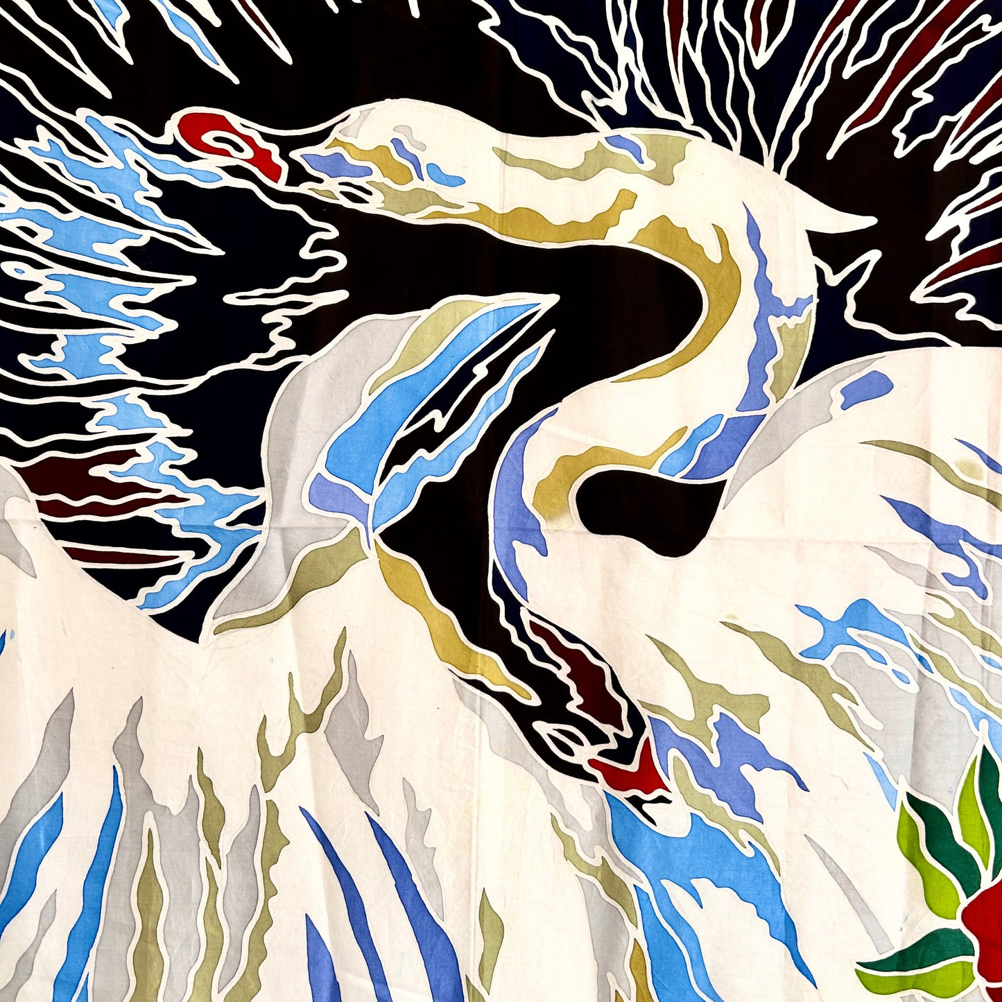 Batik Scarf - Dance of the Swan Queens