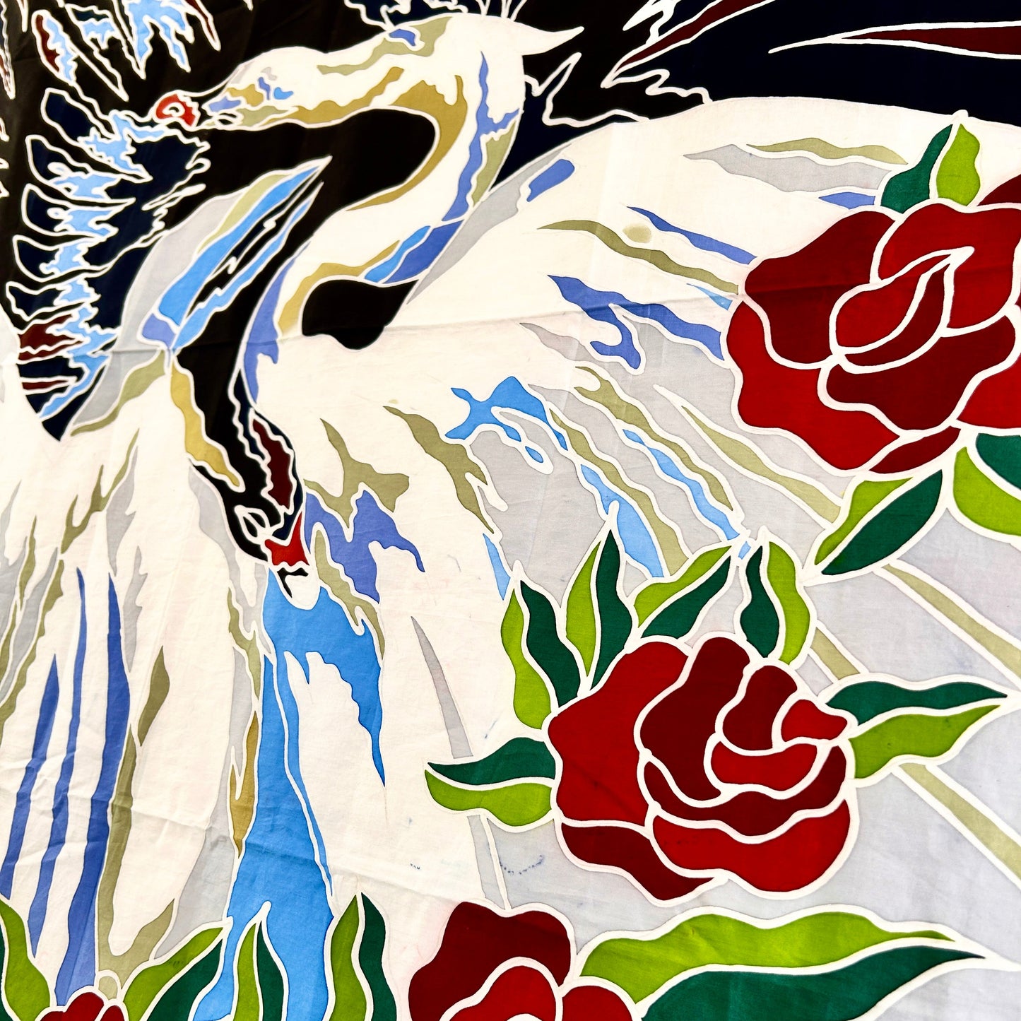 Batik Scarf - Dance of the Swan Queens