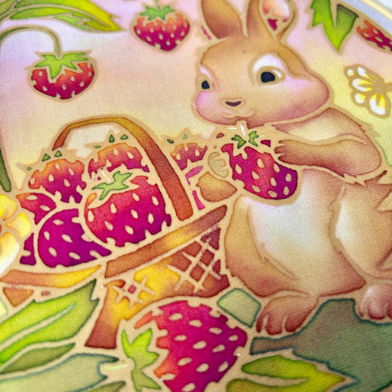 Strawberry Snuffle DIY Batik Craft Kit – Authentic Wax-Resist Textile Art for Beginners