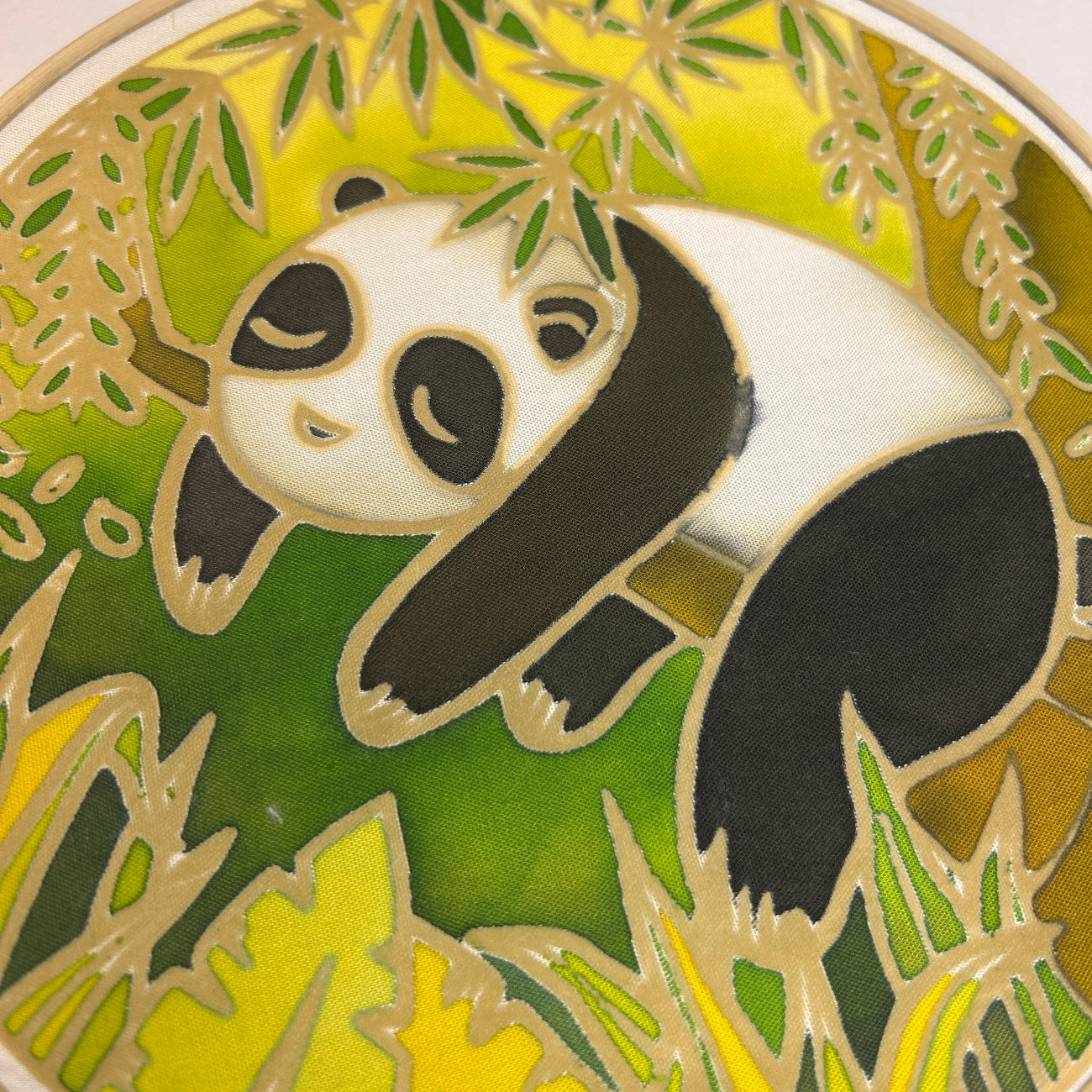 Sleepy Panda DIY Batik Craft Kit – Authentic Wax-Resist Textile Art for Beginners