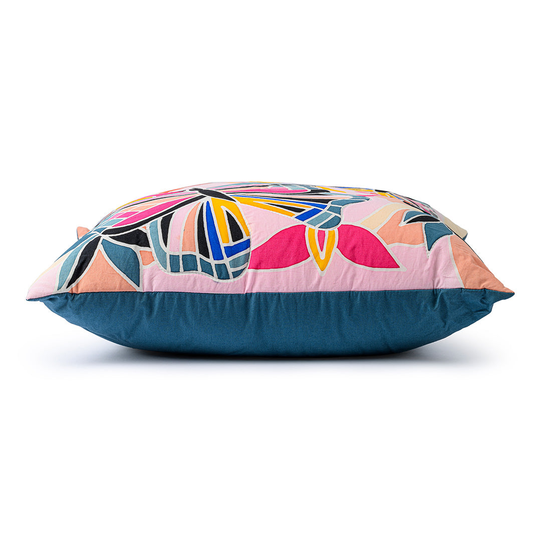 Butterfly Reverie Batik Quilted Cushion