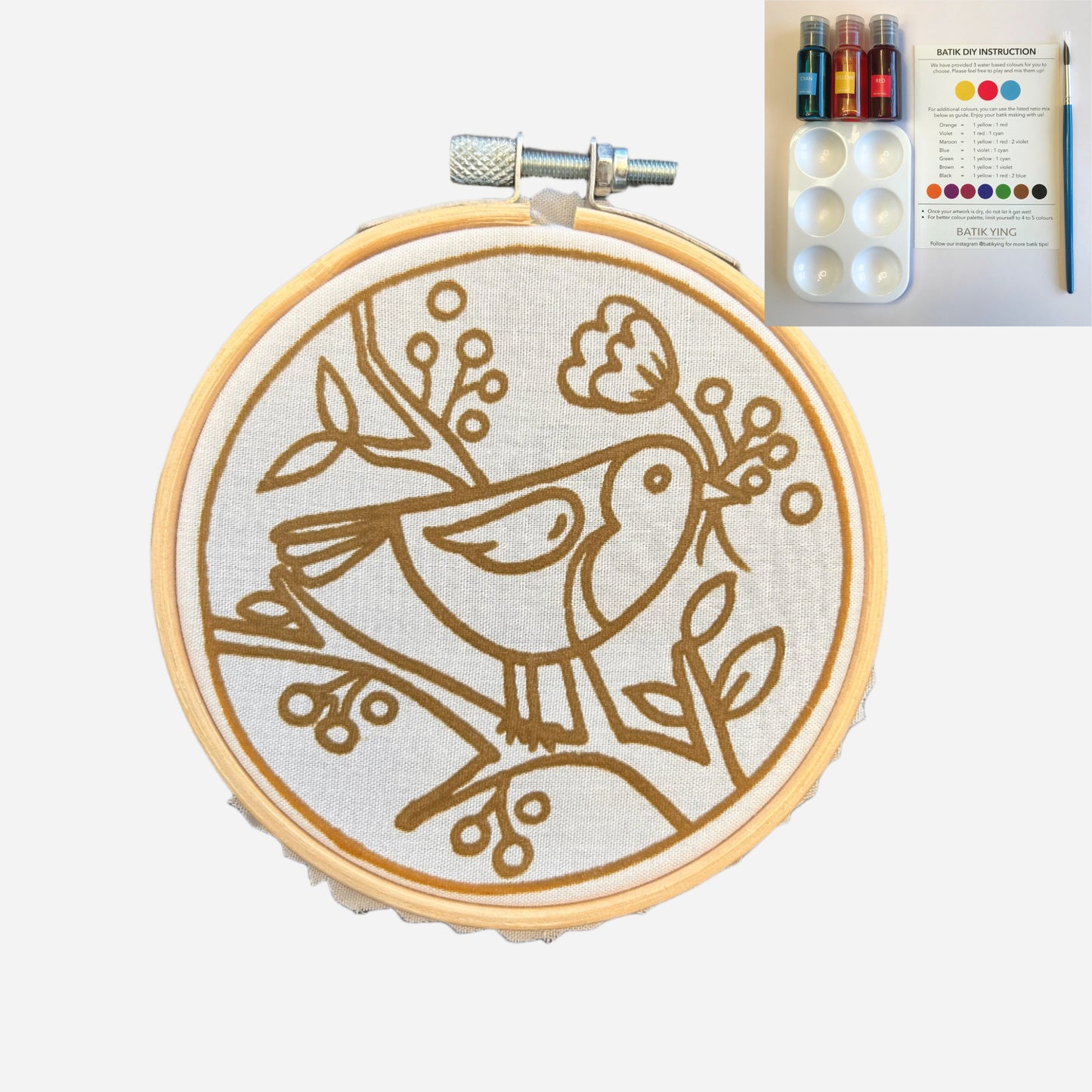 Mini Batik Craft Kit- Cheeky Robin