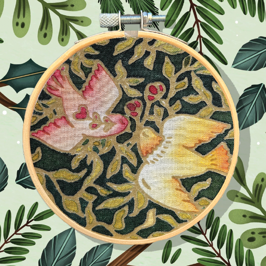 Mini Batik Craft Kit- Forest Dove