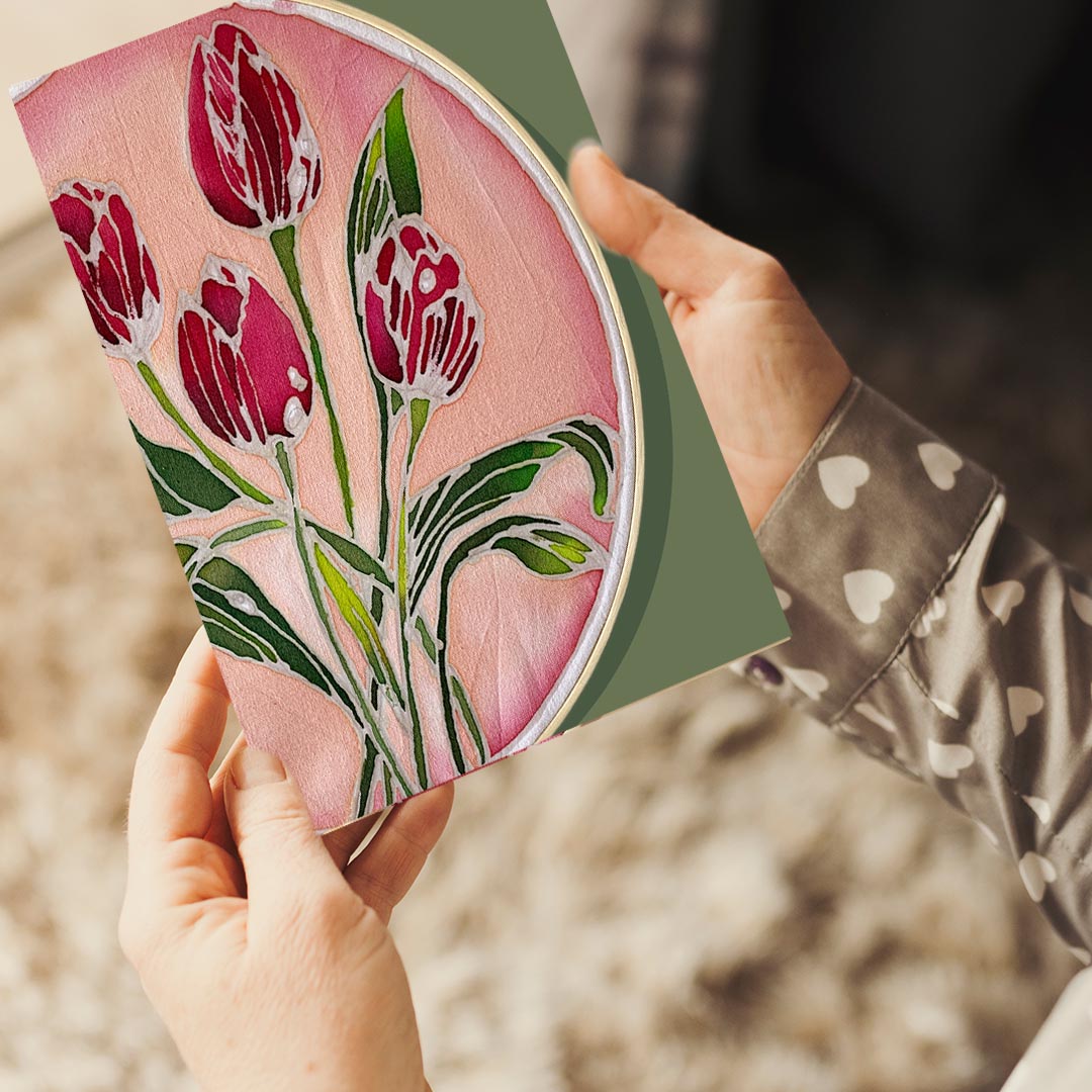 Tulip Bouquet Valentine's Day Card