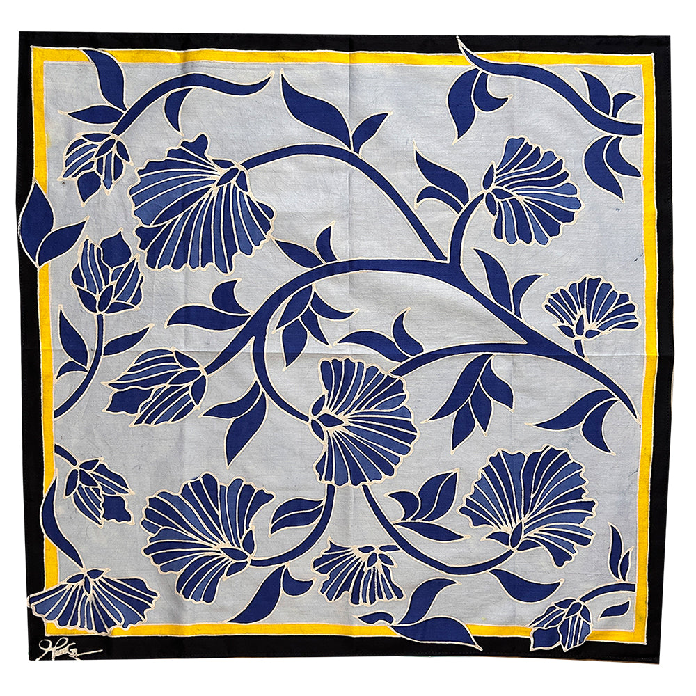 Batik Scarf - Vintage Blue