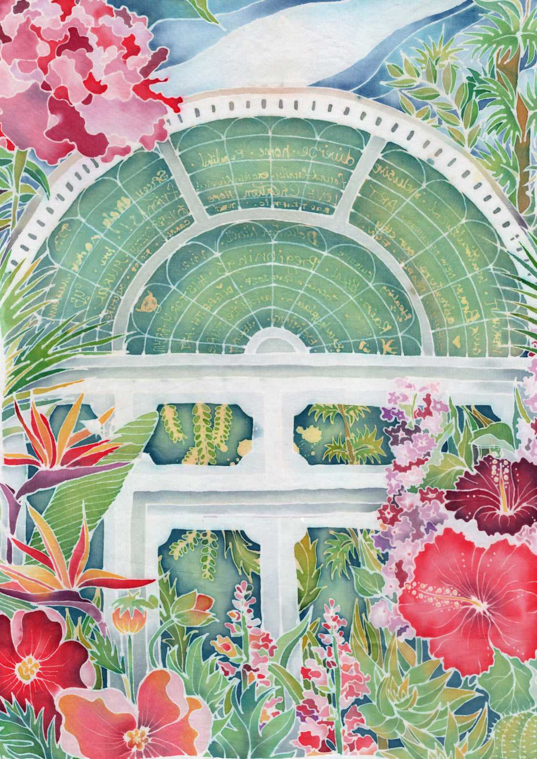 Birmingham Botanical Garden in Batik Art