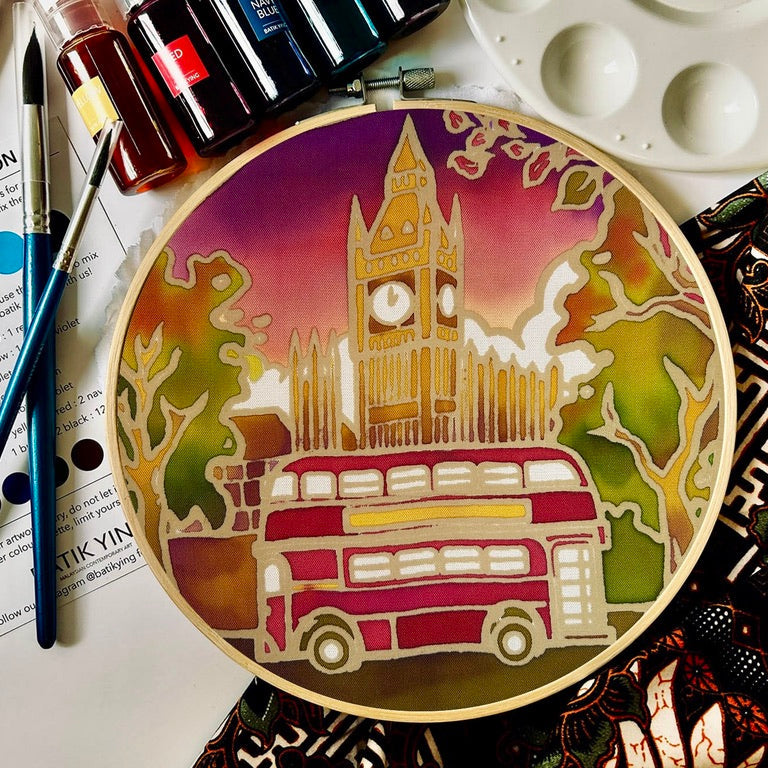The Big Red Bus DIY Batik Craft Kit – Authentic Wax-Resist Textile Art for Beginners