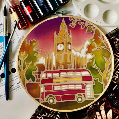The Big Red Bus DIY Batik Craft Kit – Authentic Wax-Resist Textile Art for Beginners