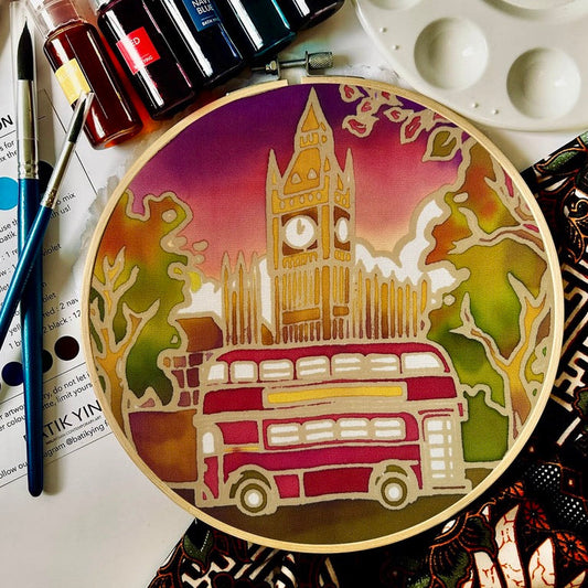 The Big Red Bus DIY Batik Craft Kit – Authentic Wax-Resist Textile Art for Beginners