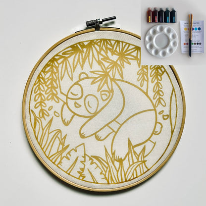 Batik DIY Kit - Sleepy Panda