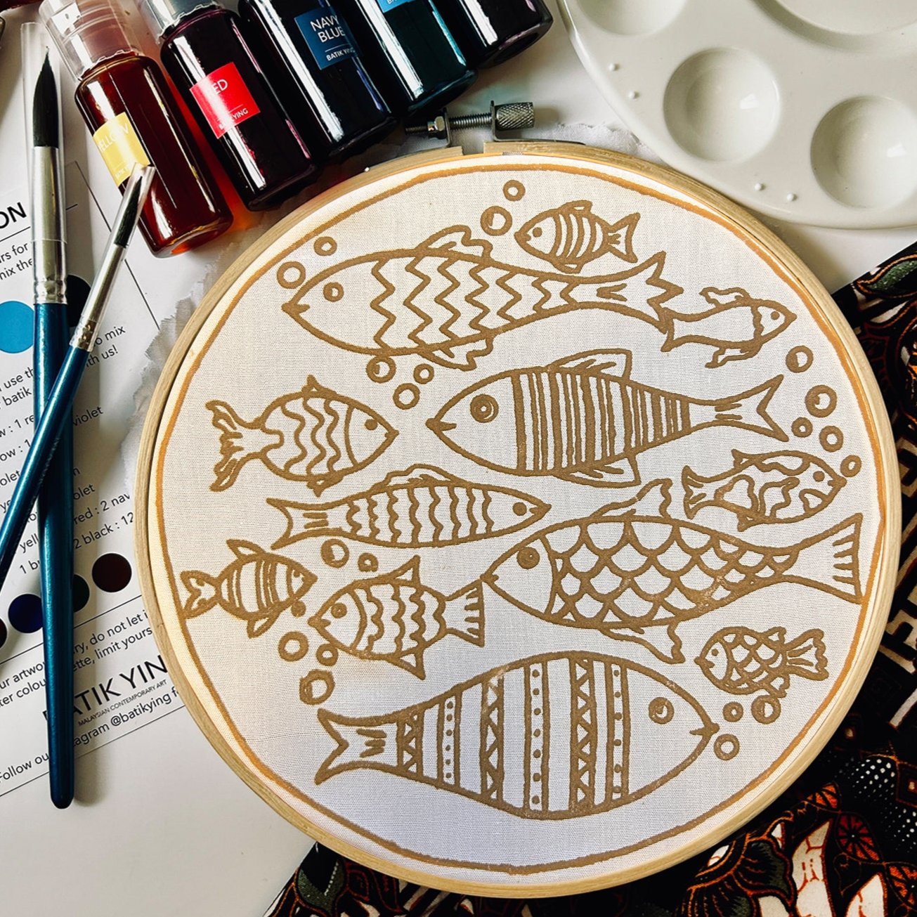 Classic Batik Craft Kit - Fishes of the Sea