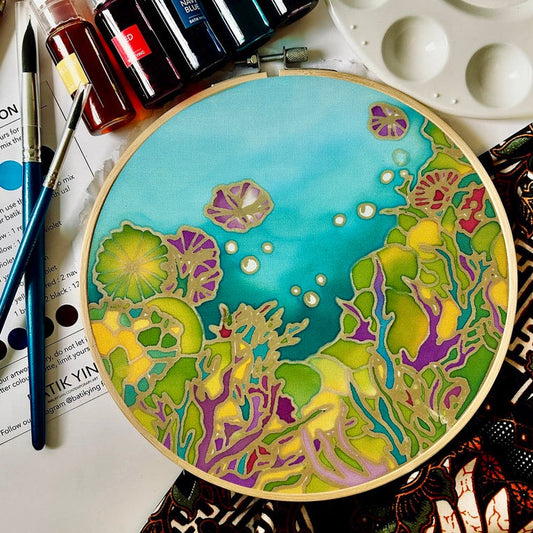 Ocean Hues DIY Batik Craft Kit – Authentic Wax-Resist Textile Art for Beginners