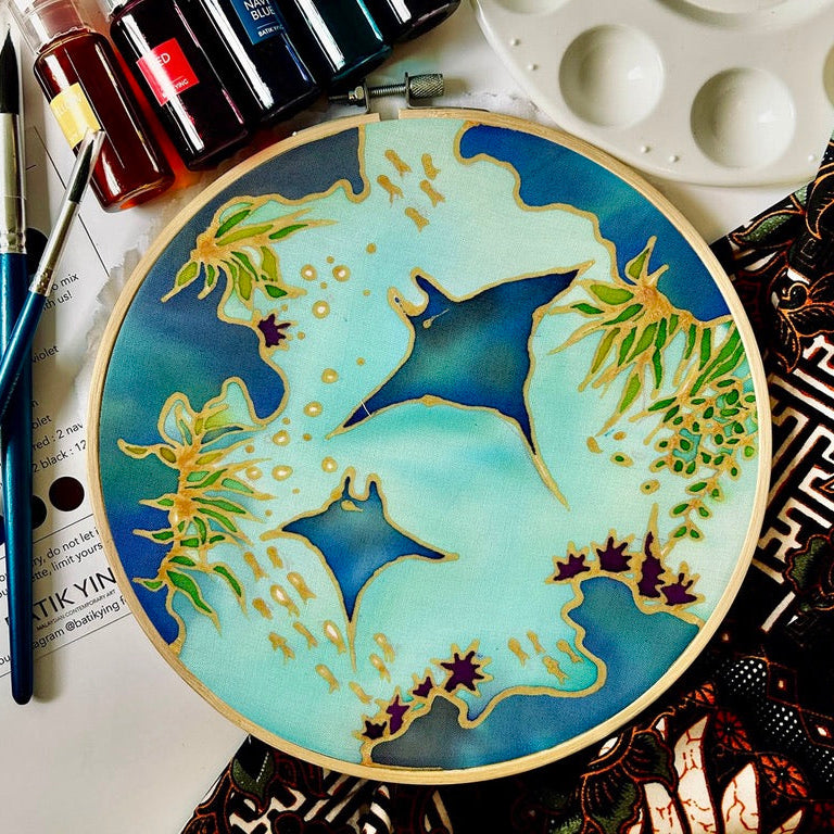 Guardians of the Ocean DIY Batik Craft Kit – Authentic Wax-Resist Textile Art for Beginners