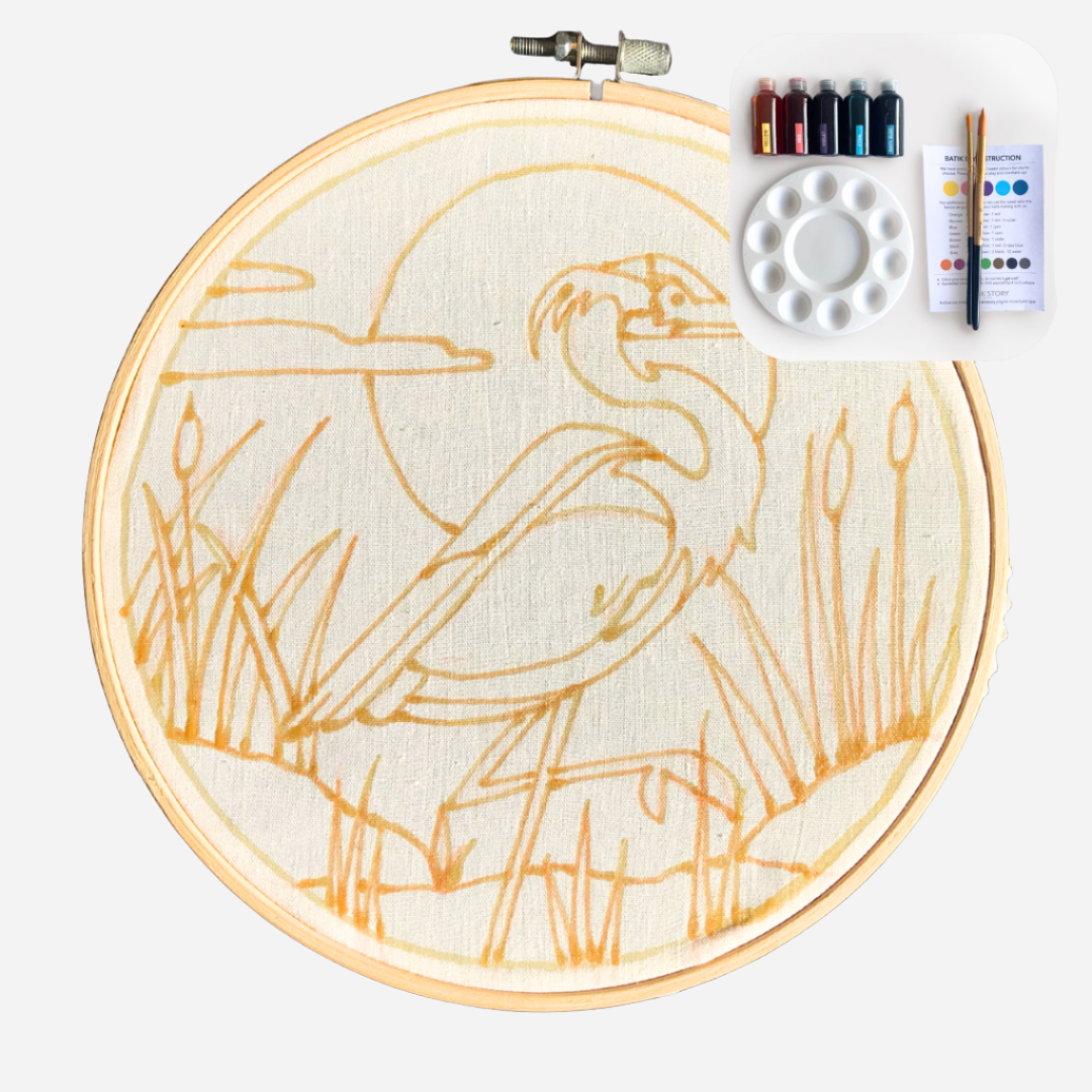 Batik DIY Kit - Heron