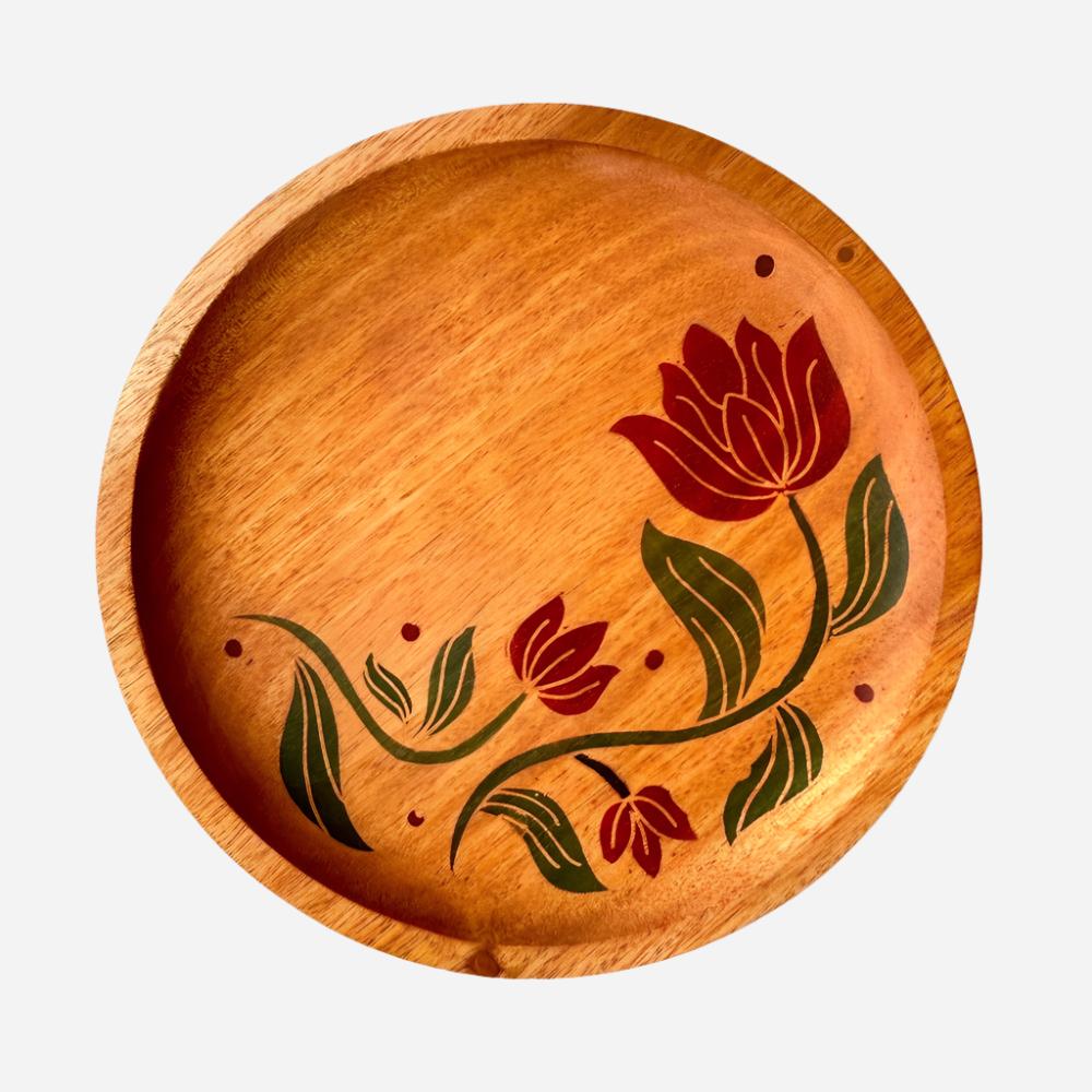 Kantan Batik Mahogany Serving Plate