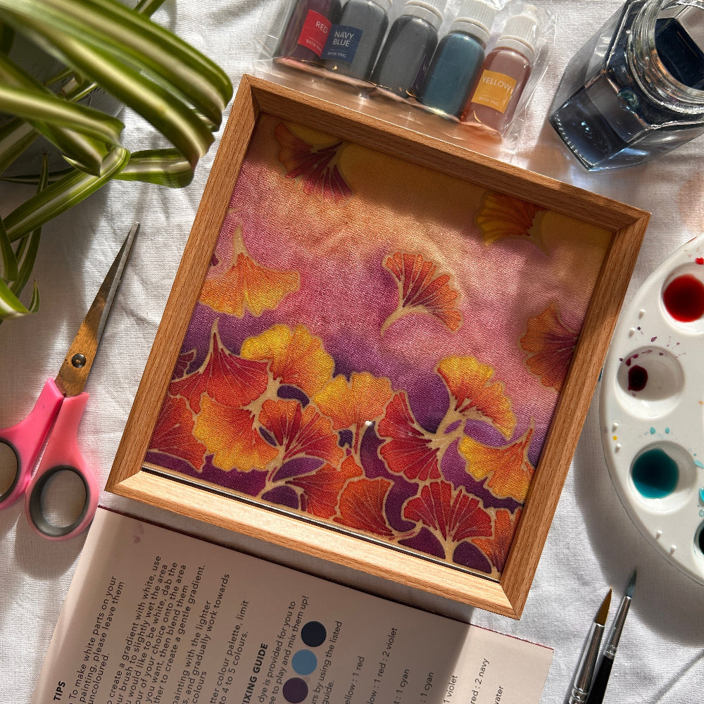 Batik Lamp Kit - Golden Gingko