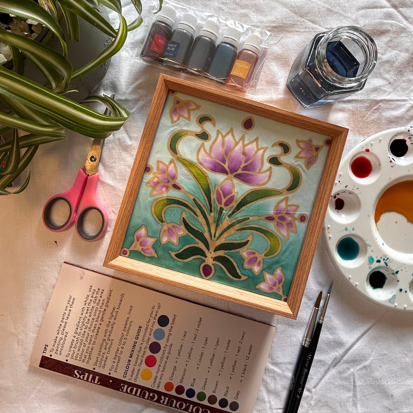 Batik Lamp Kit - Night Lotus