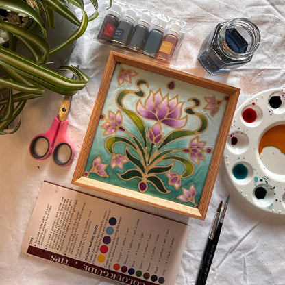 Batik Lamp Kit - Night Lotus