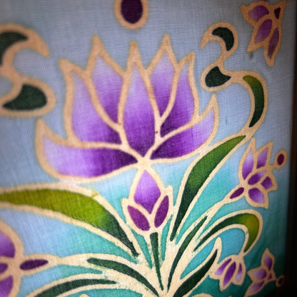 Batik Lamp Kit - Night Lotus