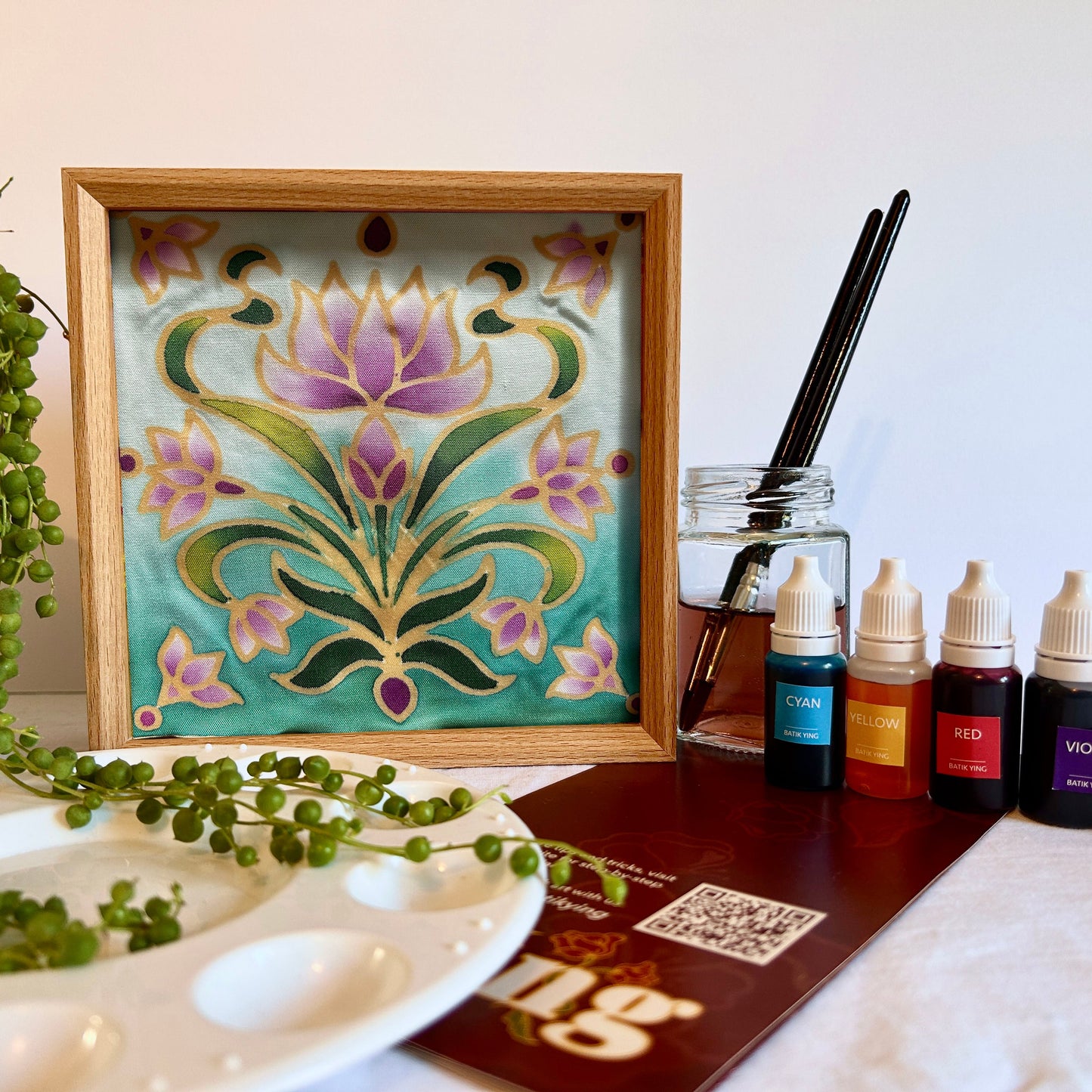 Batik Lamp Kit - Night Lotus