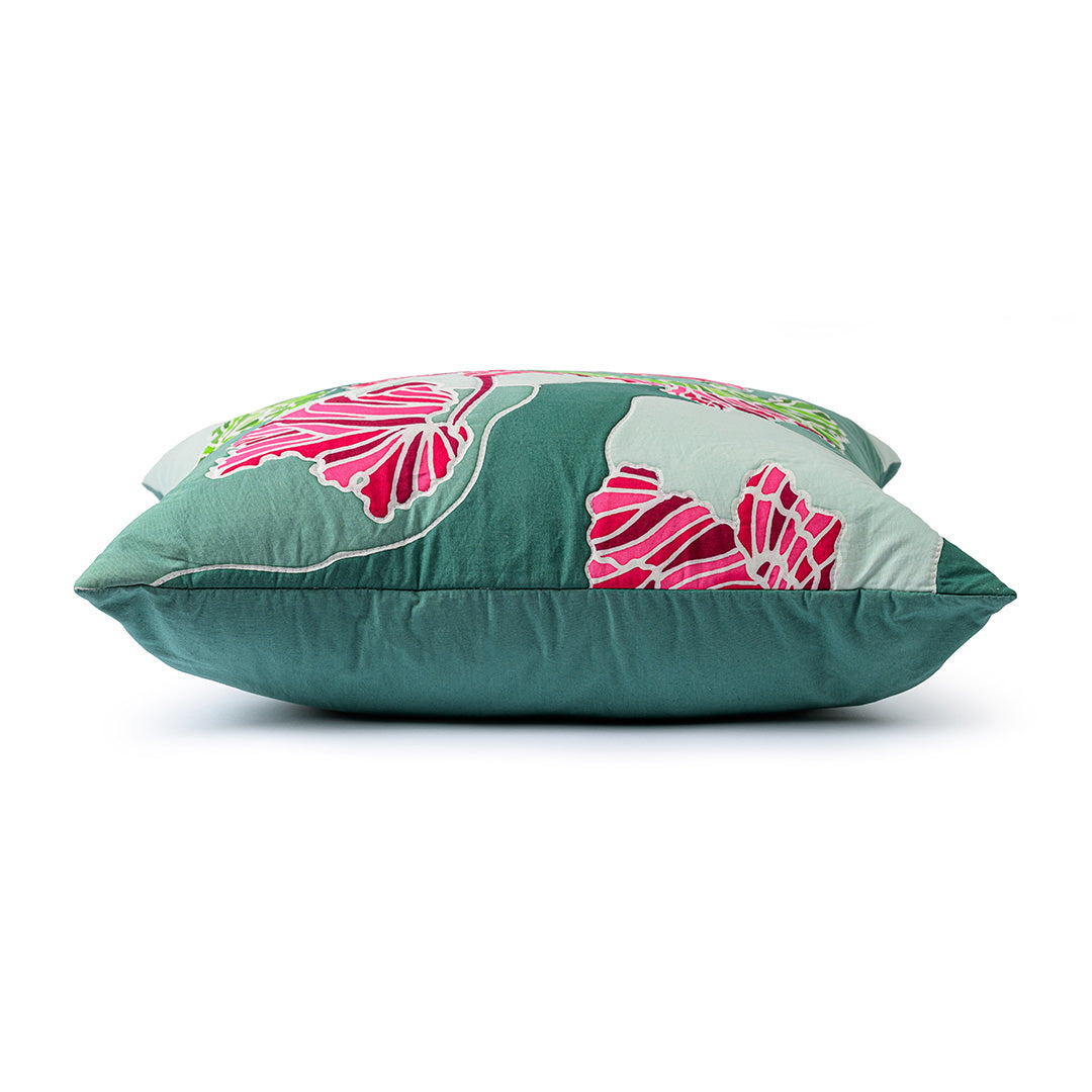Summer Waltz Batik Quilted Cushion
