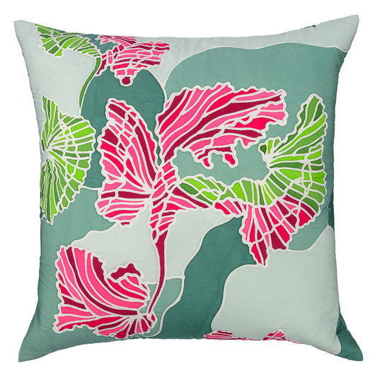 Summer Waltz Batik Quilted Cushion