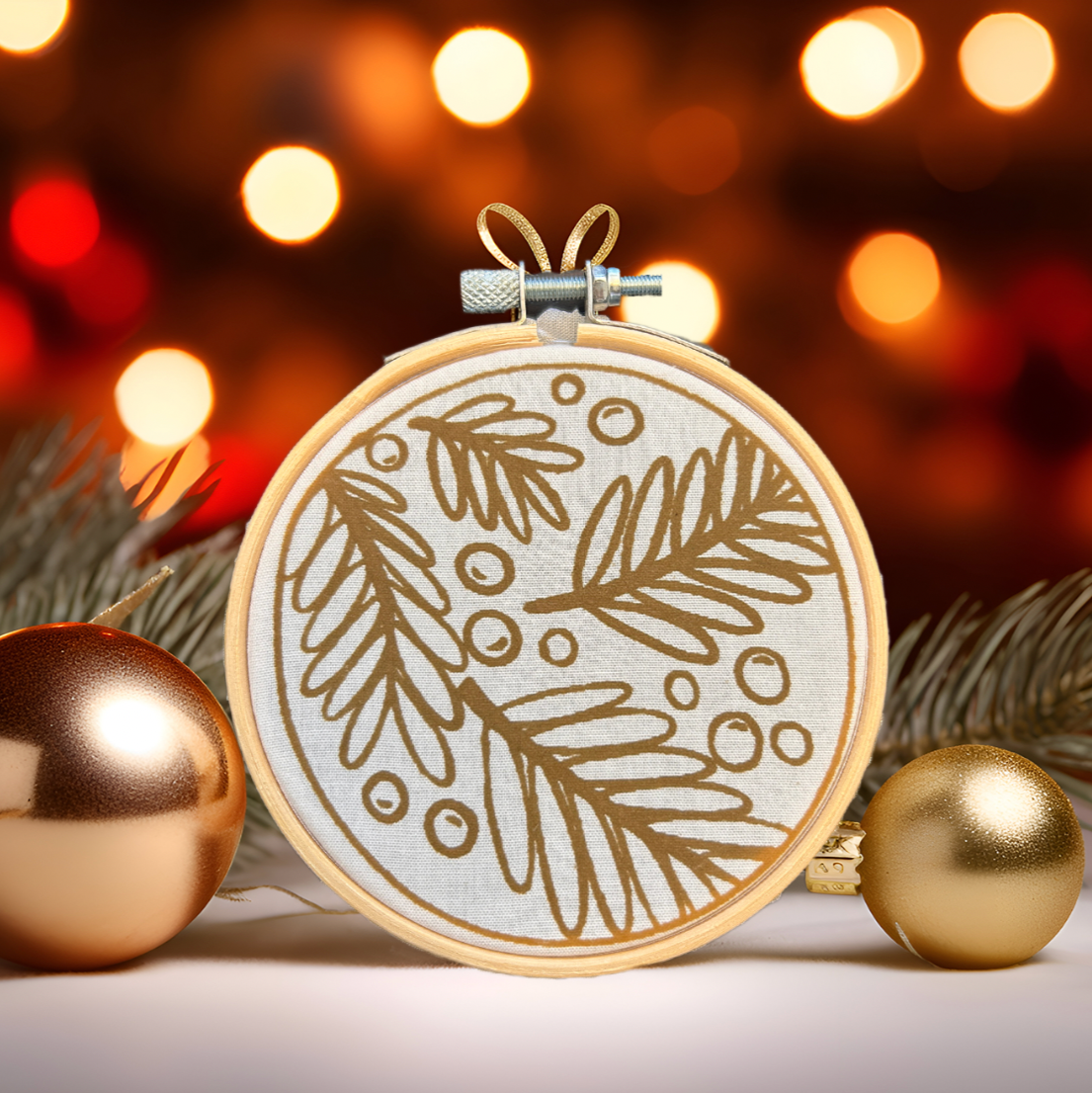 Mini Batik Christmas Bauble DIY Kit