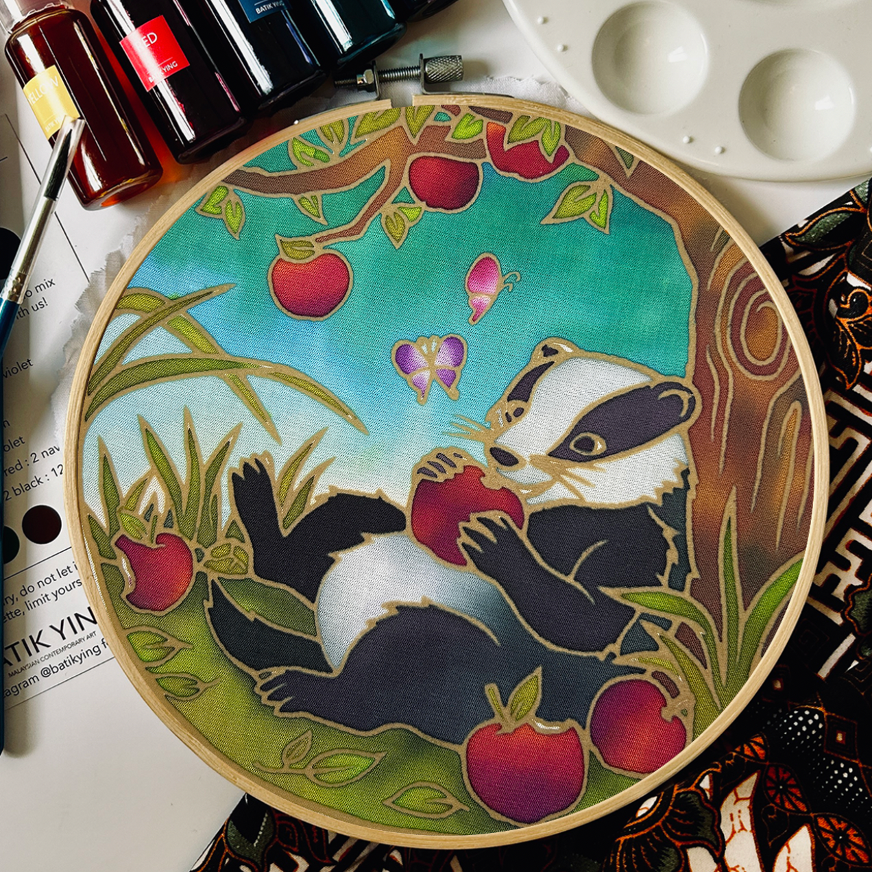 Mr. Brock's Picnic DIY Batik Craft Kit – Authentic Wax-Resist Textile Art for Beginners