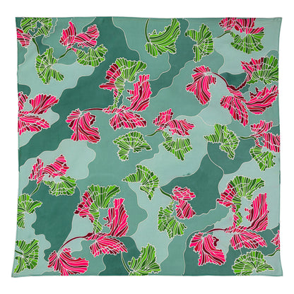 Summer Scatter Batik Satin Cotton Scarf