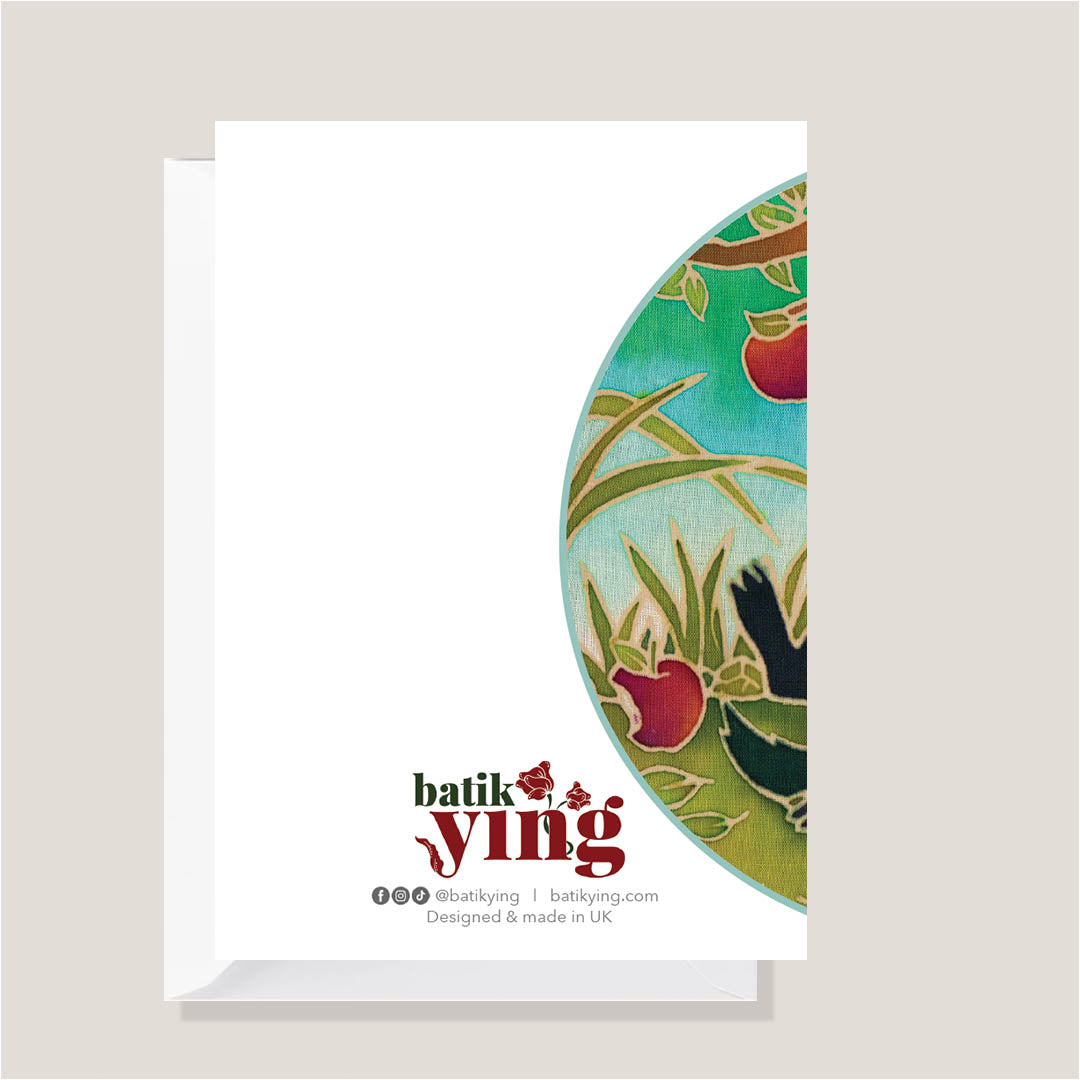 Mr. Brock's Picnic | Batik Art Greeting Card