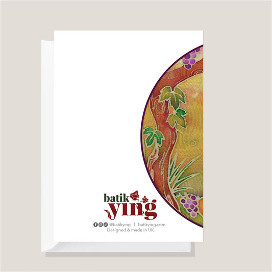 Sweet Dream, Tod | Batik Art Greeting Card