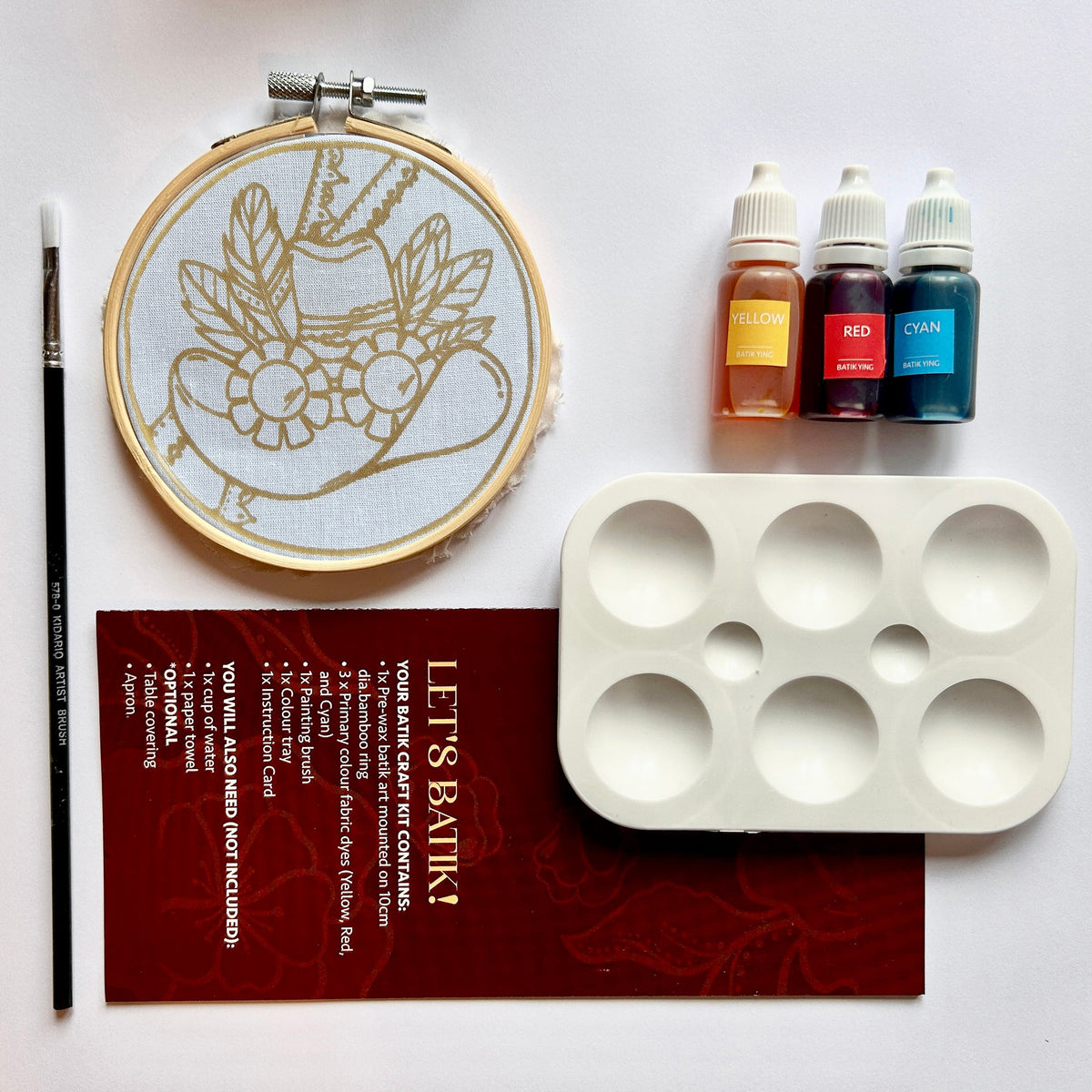 Mini Batik Craft Kit – Howdy Sunny | Hand-Waxed DIY Craft Kit