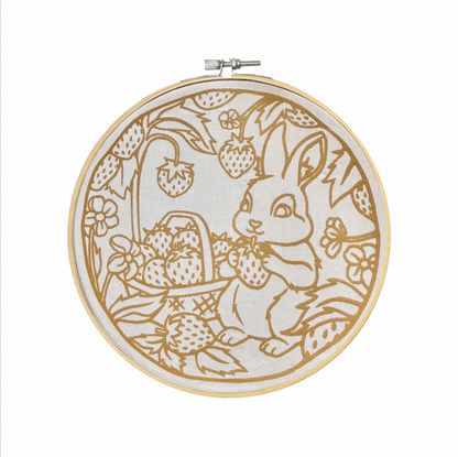 Strawberry Snuffle DIY Batik Craft Kit – Authentic Wax-Resist Textile Art for Beginners